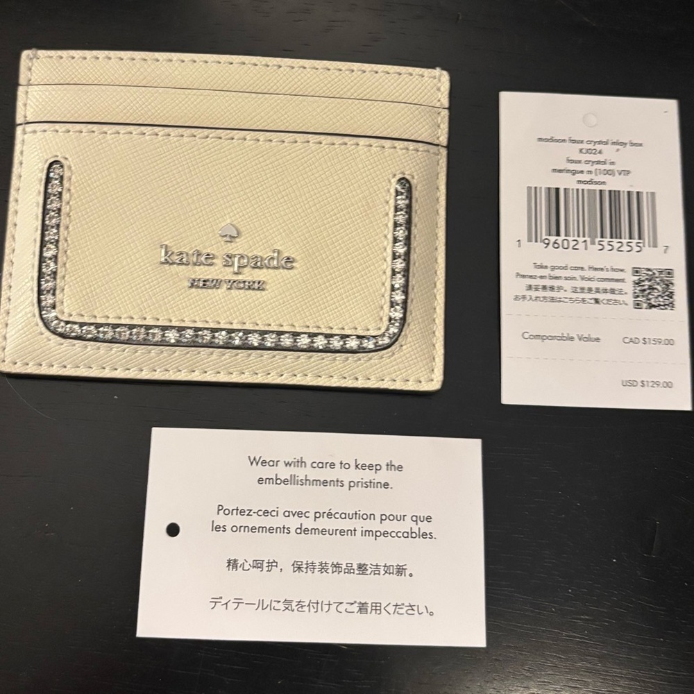 Kate Spade Madison Faux Crystal Card Holder - Picture 4 of 6